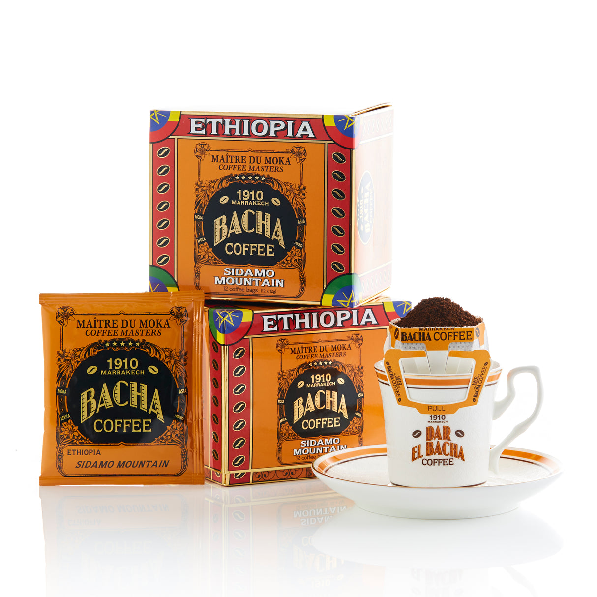 Bacha Coffee | Sidamo Mountain Coffee Bag Gift Box (12 bags)